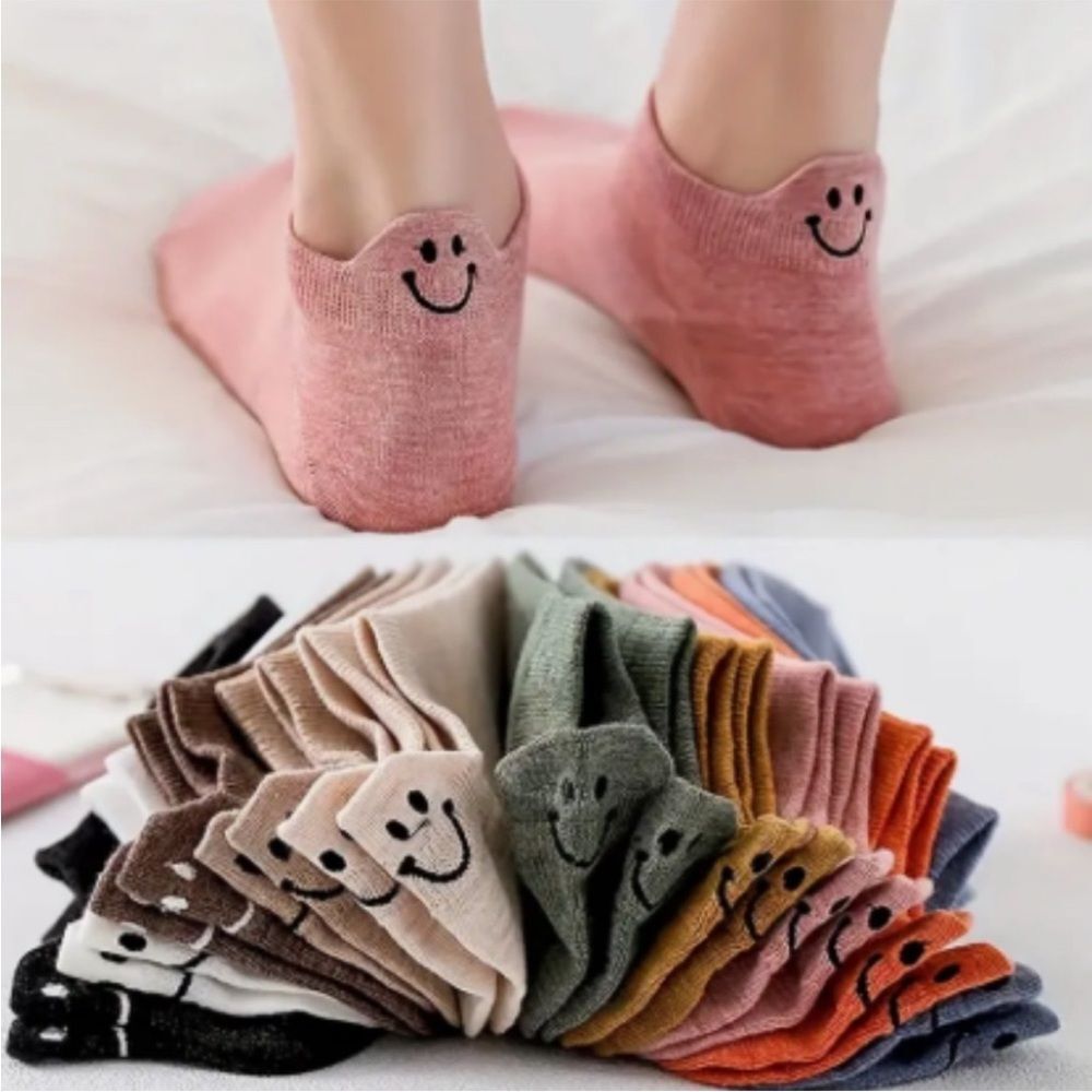 Smiley Face Sock Set (5 pairs)
